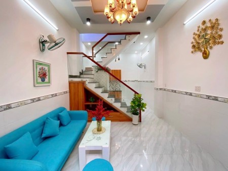 Bán nhà mới, Gò Vấp, 2 tầng 2 pn full nội thất 3,8 x 7 M , nở hậu 4M 3tỷ45
