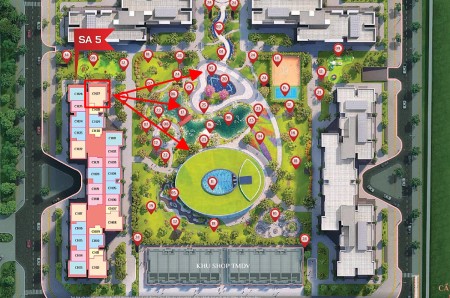 Bán chung cư 103m tầng 8 view nội khu Nhật Bản tại Vinhomes Smart CIty hướng ĐN giá 4,5 tỷ