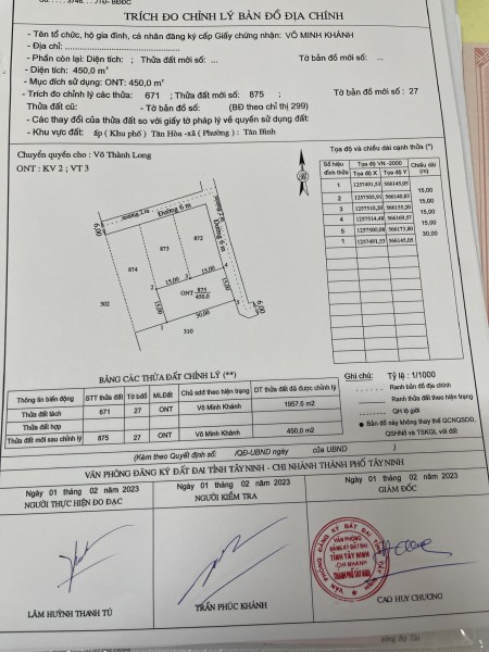 Sỡ hữu nền đất full thổ cư ngây TP Tây Ninh giá chỉ 5xx SHR CC trong ngày