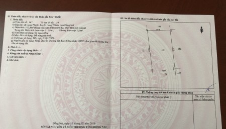 Bán đất Long thành, gần sân bay, thích hợp đầu tư, làm nhà vườn, 512,8m2, sổ đỏ chỉ 2 tỷ