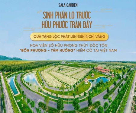 Cắt lỗ Mộ đôi, đơn gia tộc tại hoa viên Sala Garden chỉ 1 tỷ/ lô gia tộc - 0945 822 716 - Mr Tuấn.