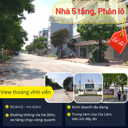 Bán nhà mặt phố Trâu Quỳ 81m2, ô tô thông, kinh doanh đỉnh, giá tốt nhỉnh 9 tỷ. 0968483335