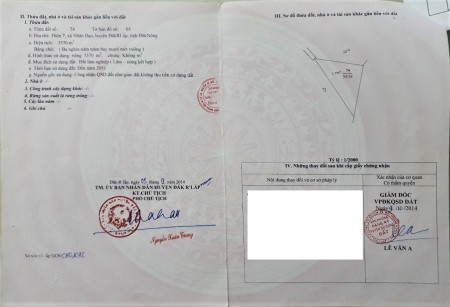 Chính chủ cần bán vườn sầu riêng 1ha, Nhân Đạo, Đắk R'Lắp, Đắk Nông. Sổ hồng riêng, 1.85 tỷ