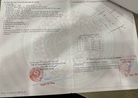 Bán gấp lô đất vi trí đẹp giá rẻ, An Nhơn Tây, huyện Củ chi