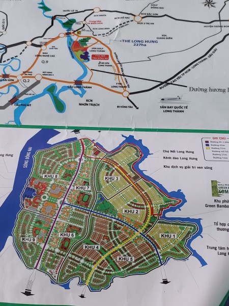Bán đất nền khu 5 dự án KĐT Long Hưng, Biên Hoà, Đồng Nai giá 21tr/m2.