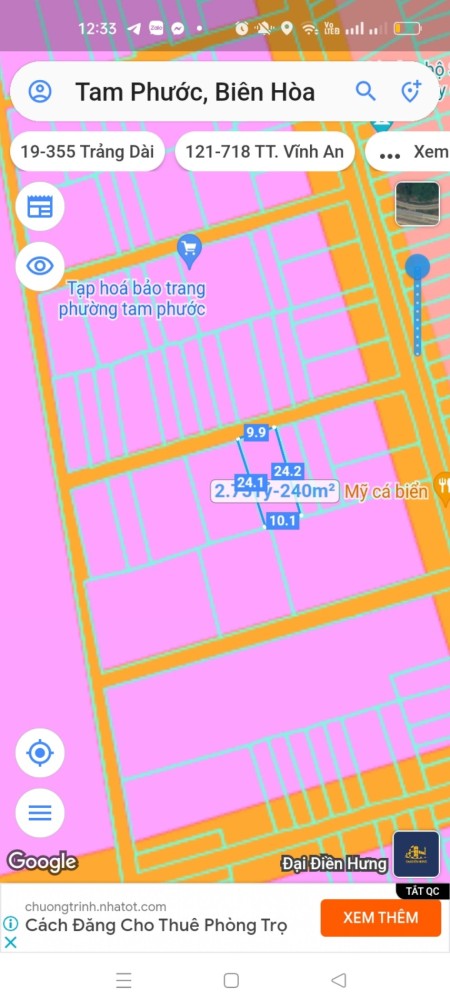 Hạ giá bán gấp dãy trọ 16 phòng, thu nhập trên 10tr/tháng chỉ 2ty750
