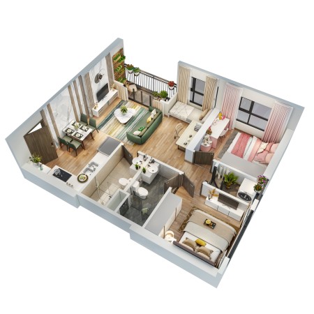 Bán căn hộ CK 19% cho căn 2PN+1 hướng ĐN tòa SA3 nhận nhà ở ngay Vinhomes Smart City giá 2,79 tỷ