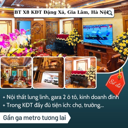 Bán biệt thự Gia Lâm, rất có lộc, nội thất nhìn là mê, gara 2 ô tô, an sinh đỉnh.