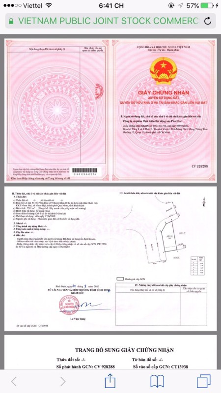 Bán đất biển Quy Nhơn - sổ hồng riêng - 0965268349