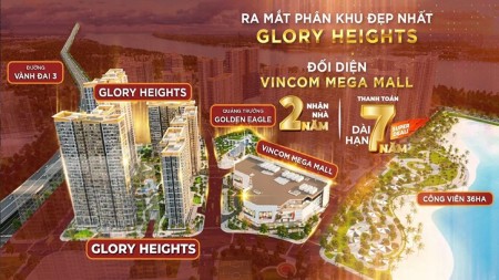 PHÂN KHU MỚI CAO CẤP GLORY HIGHTS BOOKING NGAY HÔM NAY NHẬN CHIẾT KHẤU 10% HỖ TRỢ LS 7 NĂM