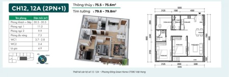 Cần bán căn 3N chung cư Việt Hưng, giá hơn 2,5 tỷ bao phí, LH 0979425146