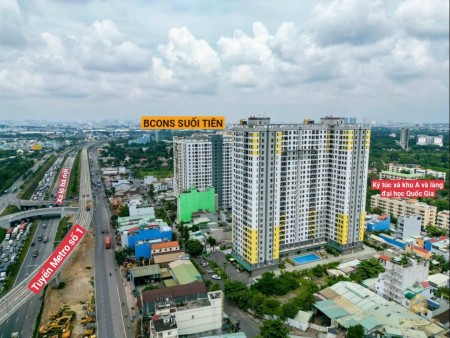 Chung cư Bcons Suối Tiên làng đại học Thủ Đức giá chỉ từ 1ty180tr trả trước 280tr sở hữu ngay.
