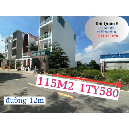 Cần bán nhanh lô đất kdc Phạm Thế Hiển quận 8.
