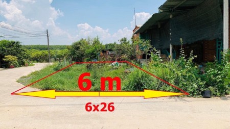 Bán lô đất 2 mặt tiền giá 420tr 152m2 full thổ tại Phước Hiệp Củ Chi
