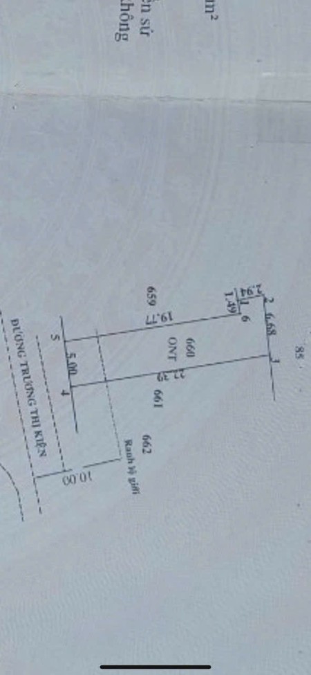 Bán đất MT đường Trương Thị Kiện xã Thái Mỹ Củ Chi Diện tích 5x22 full thổ cư