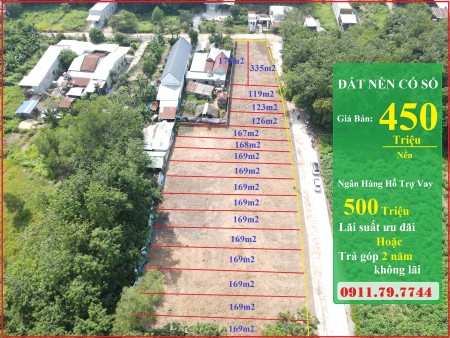 Bán đất có sổ ở đô thị, ngay KCN lớn nhất Bình Dương, giá 450 triệu/ nền thổ cư, cho trả góp 2 năm
