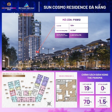 Căn 1PN+View Sông Hàn Tại Dự Án Sun Cosmo Đà Nẵng