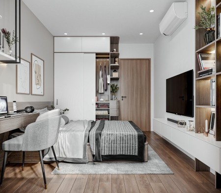 Cho thuê căn hộ 1N+1 48m2 full nội thất đẹp 10tr/tháng Vinhomes Smart City