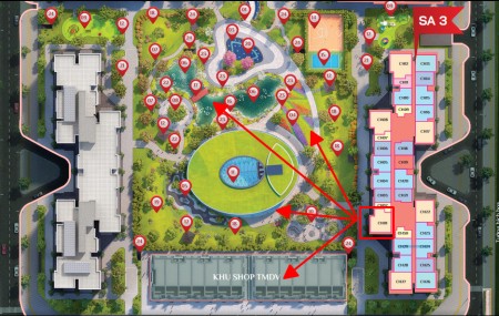 Bán gấp căn hộ 3PN 89m tòa SA3 view công viên, ở ngay Vinhomes Smart City 3.7 tỷ