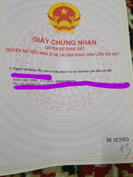 - Chính chủ bán lô đất dịch vụ Vân Canh số 821-1 có S 75m, sổ đỏ riêng biệt tại khu đất dịch vụ