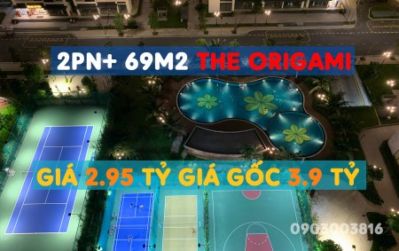Căn hộ The Origami - Vinhomes Grand Park giá bán 2.95 tỷ cho căn 2PN+ 69m2 cắt lỗ 1 tỷ