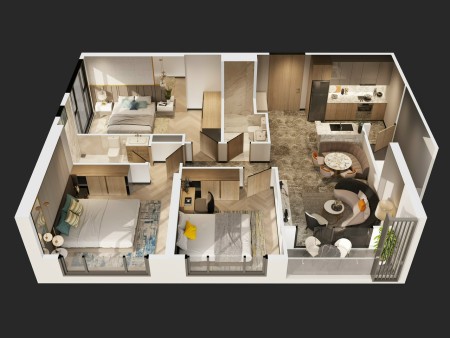 Chỉ 600 TRIỆU có ngay căn 3PN Masteri West Heights, chiết khấu đến 20%, view vườn Nhật, công viên