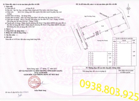 Bán đất mặt tiền và mặt biển phù hợp xây resort có 800 m2 thổ cư. 0938 803 925