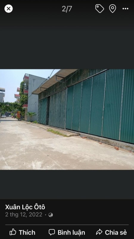 Cho thuê Nhà xưởng giá rẻ: DT 300m ; mặt tiền 18m tại thị trấn Thường Tín- Hà Nội
