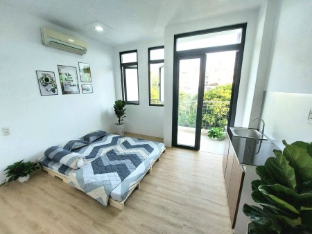Phòng cho thuê giá rẻ ban công - full nội thất ngay chợ An Nhơn, Lê Đức Thọ