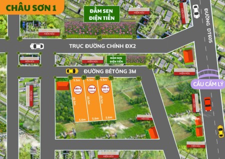 Đất Điện Tiến , view đầm sen giá mềm mại