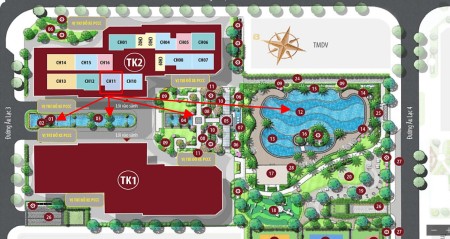 Mua 1N+1 49m trúng ô tô tầng thấp tòa TK2 bàn giao ngay Vinhomes Smart City giá 2.7 tỷ
