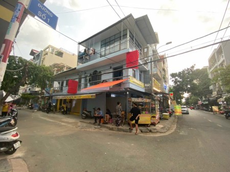 Bán nhà góc 2 mặt tiền đường số 1 chợ Tân Mỹ phường Tân Phú Quận 7, nhà 3 lầu