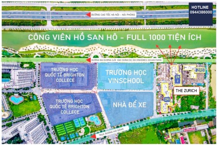 Cần bán căn hộ 1PN + với ban công phòng ngủ siêu hiếm tại phân khu The Zurich hiếm hoi còn lại