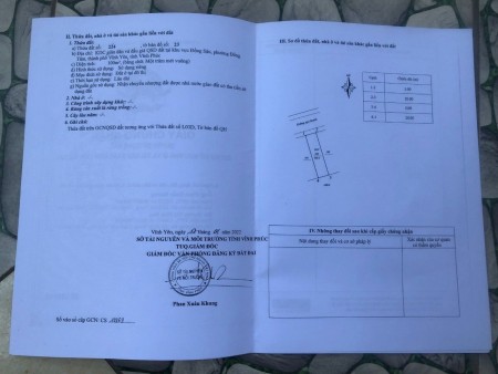 Bán đất khu Đồng Sậu, Đồng Tâm, Vĩnh Yên, DT 100m²