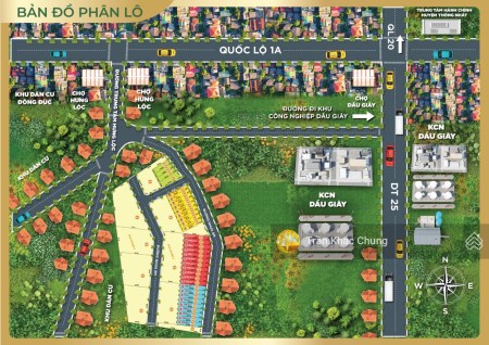 Bán đất nền khu dân cư Dầu Giây, giá bán chỉ từ 9.5 triệu/m2
