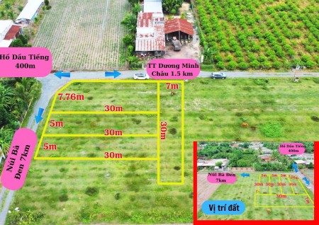 Bán 4 Lô đất Tại Trung Tâm Thị Trấn Dương Minh Châu Tây Ninh Gần Ngã 3 Hồ Dầu Tiếng
