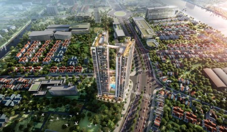 Căn hộ cao cấp The Emerald 68 Thuận An mặt tiền Đại lộ Bình Dương giá 42triệu/ m2 chiết khấu 3%.....