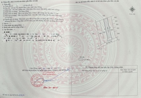 Bán đất Bảo Lộc, chính chủ cần bán lô đất thổ cư ngay ql20, shr