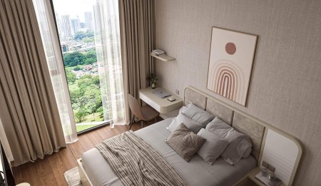 Căn hộ cao cấp 2 phòng ngủ cho thuê Thảo Điền Green, gần trường quốc tế BIS.