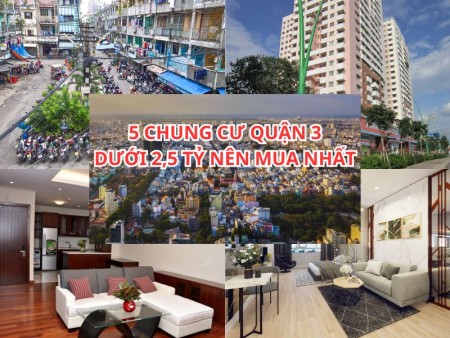 Ảnh bài viết: BĐS TPHCM: 5 chung cư quận 3 dưới 2,5 tỷ nên mua nhất hiện tại