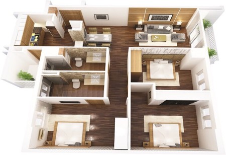 Siêu hiếm! Chung cư Viện 103 Văn Quán 115m2 3PN nhà siêu đẹp full nội thất xịn, 2 ban công chỉ 3 tỷ