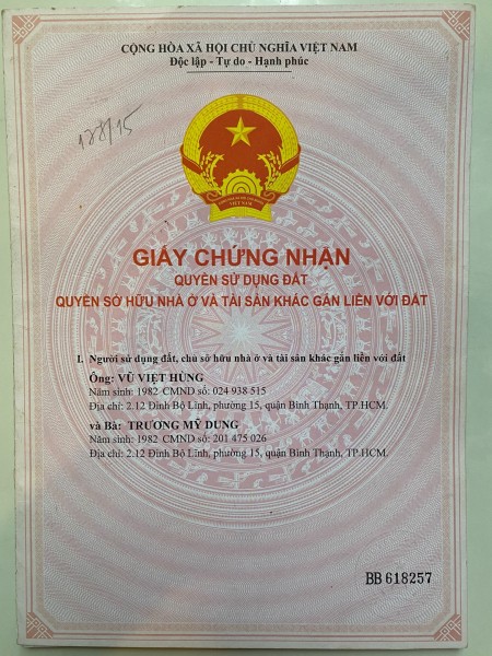 CHÍNH CHỦ GIẢM SÂU THÊM 200 triệu. bán nhà hẻm 27. Điện Biên, giáp ranh quận1. DT: 56m2. DTSD:112m2.