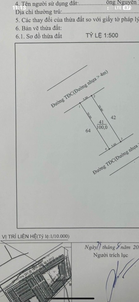 Cần bán lô đất tái định cư Tân Phước 2 mặt tiền giá chỉ 1 tỷ 750 – 0934049374
