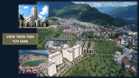 Chỉ 1,3 tỷ-2,6 sở hữu ngay căn hộ tại trung tâm thị xã Sapa, sở hữu lâu dài, bàn giao full nội thất
