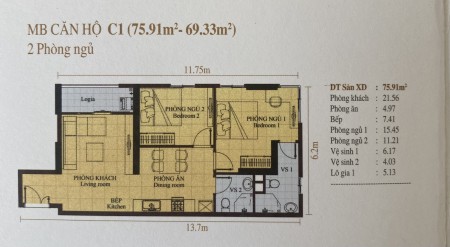 Cho thuê căn hộ Era Town Quận 7. 2PN full nội thất. 9 triệu / tháng. 0902 952 ***