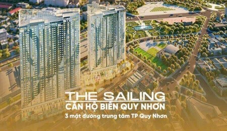 Căn hộ The Sailing 3 mặt tiền đường tại trung tâm TP Quy Nhơn - sở hữu lâu dài.