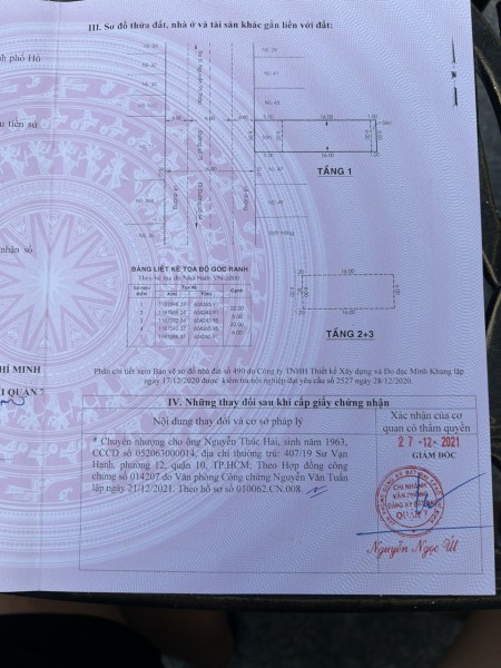 Bán nhà 6x22.5m đường 75 khu Tân Quy Đông, P. Tân Phong, Q7, giá bán 21 tỷ