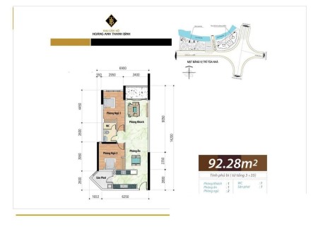 Chính chủ cần Bán căn 92m2 2PN 2WC Hoàng Anh Thanh Bình kế bên Lotte