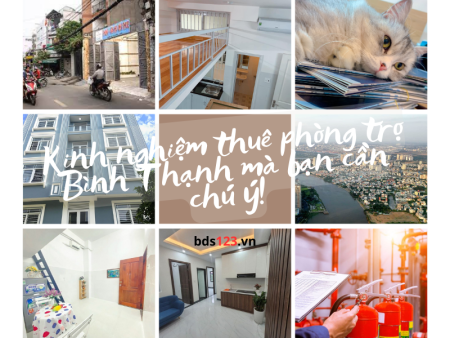 Top 8 kinh nghiệm thuê phòng trọ Bình Thạnh mà bạn cần chú ý!