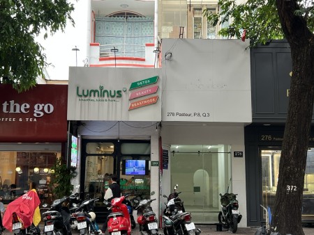 Cho thuê mặt bằng Pasteur gần Phở Hòa